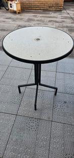 Te koop 5x statafel, Ophalen, Gebruikt, Rond, Metaal