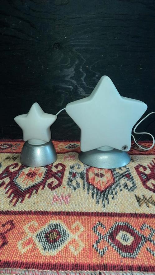 Ikea glazen sterlampen tafellampen, lees de beschrijving, Huis en Inrichting, Lampen | Tafellampen, Zo goed als nieuw, Minder dan 50 cm