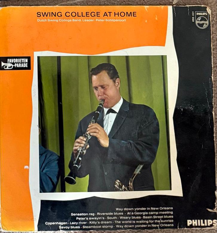 Swing College At Home - Dutch Swing College Band Vinyl, Cd's en Dvd's, Vinyl | Jazz en Blues, Gebruikt, Jazz, 1960 tot 1980, 12 inch
