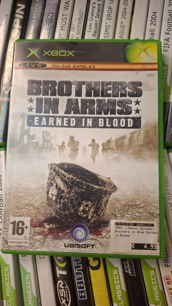 Brothers in arms earned in blood xbox original, Vanaf 18 jaar, Shooter, 1 speler, Ophalen of Verzenden