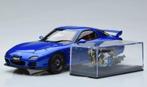 1:18 modelauto  Mazda RX-7 Spirit R - Blauw metallic, Hobby en Vrije tijd, Modelauto's | 1:18, Nieuw, Overige merken, Ophalen of Verzenden