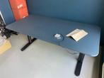 Bekant Ikea zit-stabureau elektrisch blauw/zwart 160x80, Ophalen, Elektrisch, Zo goed als nieuw, Stabureau