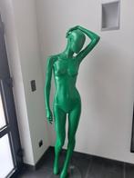 Groene kunstzinnige Etalagepop paspop, Hans Boodt, Ophalen of Verzenden, Gebruikt