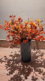 Prachtige bos met kleurrijke kunstbloemen met vaas, Huis en Inrichting, Ophalen of Verzenden