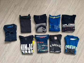 Set Longsleeves & Overhemd Maat 92 (9 stuks) beschikbaar voor biedingen