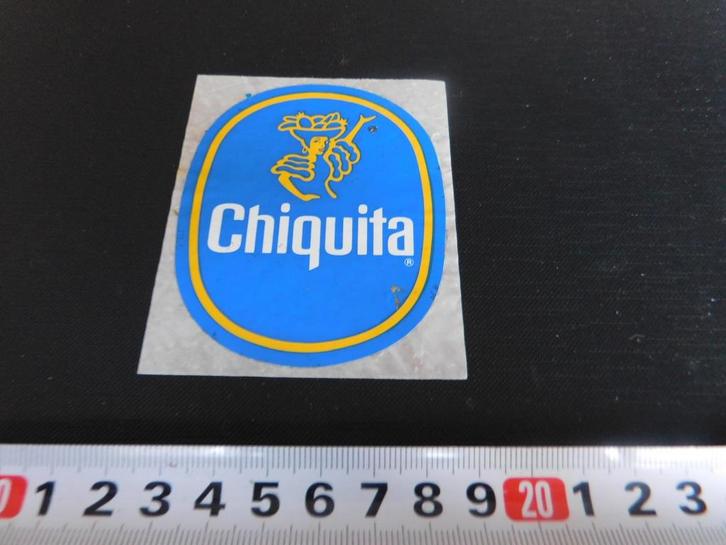sticker CHIQUITA  logo banaan bananen, Verzamelen, Stickers, Zo goed als nieuw, Ophalen