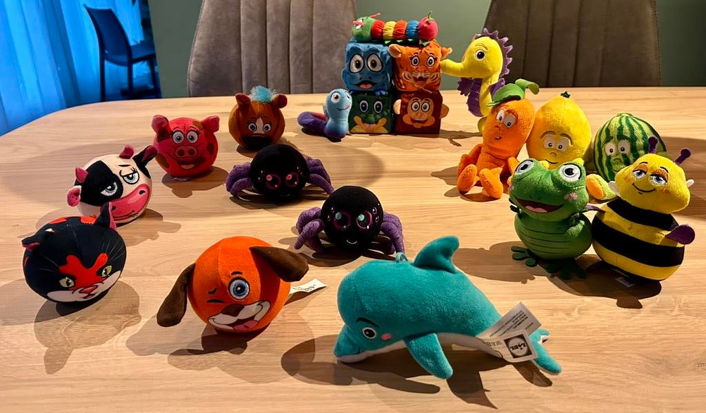 LIDL mini’s knuffels diversen, 20 stuks, samen of los kopen, Ophalen of Verzenden, Gebruikt, Overige typen