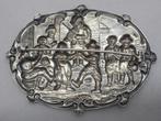 Zilveren antieke broche Gebr. Huisman Schoonhoven nr.507, Verzenden, Zilver, Broche