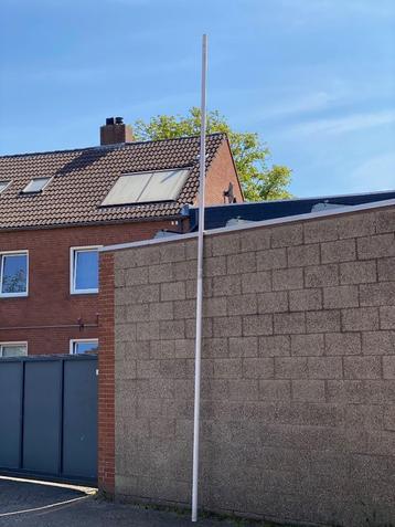vlaggemast aluminium zonder bovendop helemaal kaal verder  beschikbaar voor biedingen