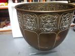 ANTIEKE GROTE HOLL JUGENDSTIL KOPEREN BLOEMPOT I.Z.G.STAAT, Antiek en Kunst, Ophalen of Verzenden