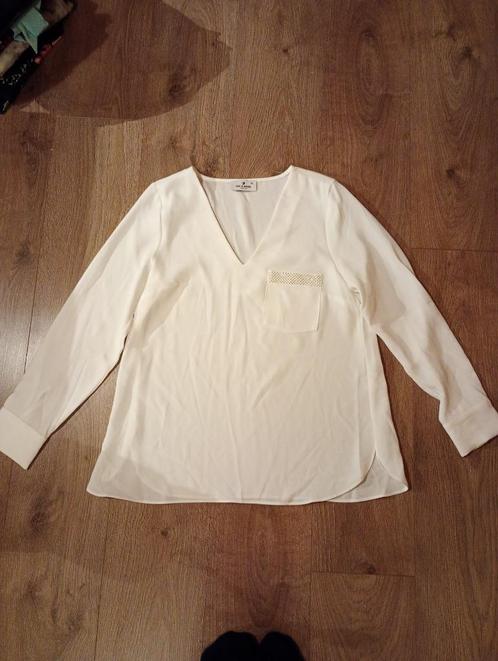 Mooie witte blouse mt XL, Kleding | Dames, Blouses en Tunieken, Zo goed als nieuw, Maat 46/48 (XL) of groter, Wit, Ophalen of Verzenden