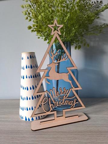 Houten kerstboom decoratie  beschikbaar voor biedingen