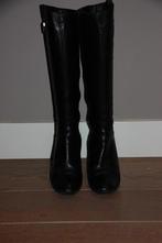 Lamica hoge zwarte leren laarzen maat 39., Hoge laarzen, Zwart, Lamica, Ophalen of Verzenden