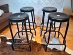 Te koop: 4 stuks stalen Ikea barkrukken 63 cm hoog., Huis en Inrichting, Ophalen, Gebruikt, 60 tot 90 cm, Metaal