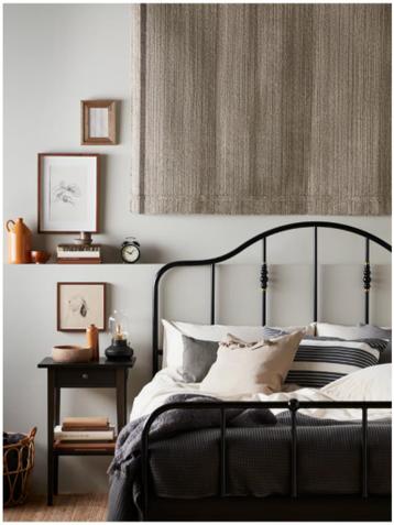 IKEA bed SAGSTUA 160x200 cm, Zwart - afbeelding 4