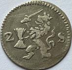 Gelderland dubbele stuiver 1734, Postzegels en Munten, Munten | Nederland, Vóór koninkrijk, Zilver, Losse munt, Overige waardes