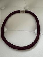 Swarovski Choker - Fuchsia Roze Kristallen, Met kristal, Overige materialen, Ophalen of Verzenden, Zo goed als nieuw