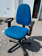 Bureaustoel in hoogte verstelbaar, Huis en Inrichting, Ophalen of Verzenden, Gebruikt, Blauw, Bureaustoel