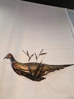 Koperen wanddecoratie fazant, Antiek en Kunst, Antiek | Koper en Brons, Ophalen of Verzenden, Koper