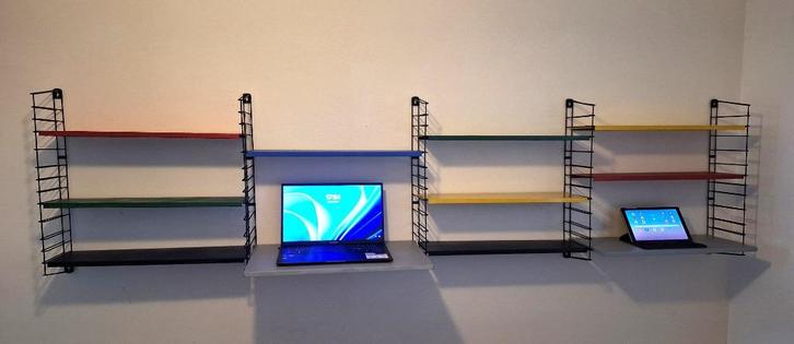 TOMADEO WANDREKKEN RETRO VINTAGE DESIGN XXX 16-delig, Huis en Inrichting, Woonaccessoires | Wandplanken en Boekenplanken, Zo goed als nieuw