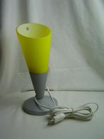 Geel glazen tafellamp Kryolit Ikea jaren 80-90, Minder dan 50 cm, Jaren 90, Ophalen of Verzenden, Zo goed als nieuw