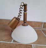 Glazen Retro Hanglamp, Ophalen of Verzenden, Gebruikt, Glas, Minder dan 50 cm