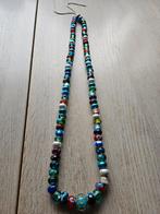 Lange ketting met soort Pandora glaskralen, Sieraden, Tassen en Uiterlijk, Kettingen, Ophalen of Verzenden, Zo goed als nieuw