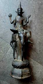 Aniek Bronzen beeld Indra op Erawan (Airavata), Antiek en Kunst, Ophalen of Verzenden