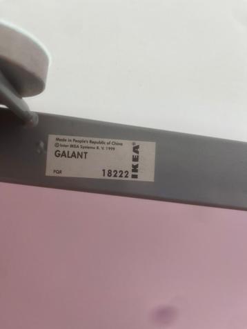 IKEA bureau galant 160x80 cm glazenblad - afbeelding 3