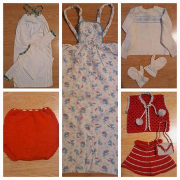 Vintage poppenkleding poppen kleertjes  beschikbaar voor biedingen