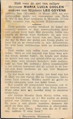 Coolen Maria 1873 Maaseik 1942, Verzamelen, Ophalen of Verzenden, Bidprentje