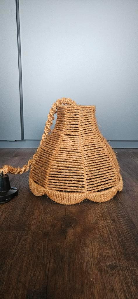 Vintage Oma's Lamp - Uniek!, Huis en Inrichting, Lampen | Lampenkappen, Rond, Ophalen of Verzenden