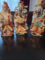 3 Chinese Geluksgoden ceramique Beelden - 30cm, Antiek en Kunst, Ophalen of Verzenden