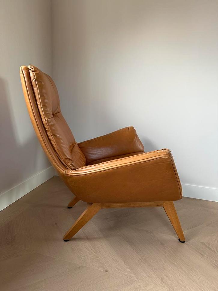 Goossens leren fauteuils (set van 2) - uitstekende staat, Huis en Inrichting, Fauteuils, Zo goed als nieuw, Leer, 75 tot 100 cm