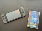 Nintendo Switch Console - Grijs + Pokémon Brilliant Diamond, Ophalen, Met games, Zo goed als nieuw, Switch Original