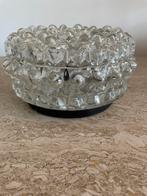 Vintage plafondlamp plafonnière plafond lamp glas glazen, Antiek en Kunst, Ophalen of Verzenden