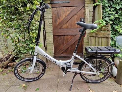 Electrische vouwfiets Minerva, Fietsen en Brommers, Fietsen | Vouwfietsen, Zo goed als nieuw, Overige merken, 20 inch of meer