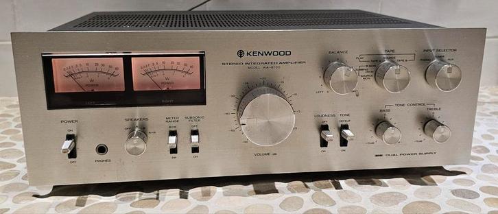 Kenwood KA6100 vintage '70s VU meters, serviced, garantie, Audio, Tv en Foto, Versterkers en Receivers, Refurbished, Stereo, 60 tot 120 watt
