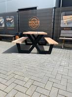 Picknicktafel douglas staal&hout aanbieding op=op, Nieuw, Rechthoekig, Ophalen