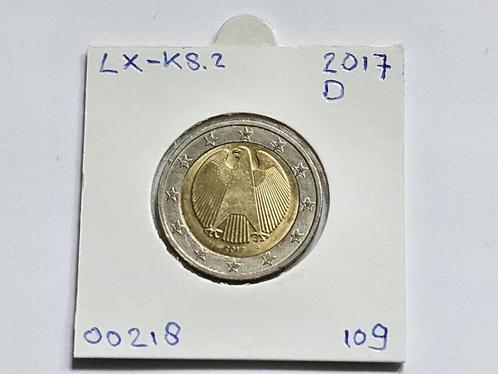 2-euromunt Duitsland (D) G 2017 Koers LX-K8.2, Postzegels en Munten, Munten | Europa | Euromunten, Losse munt, 2 euro, Duitsland