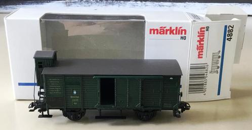 MäRKLIN H0 # 4882 GESL. GOEDERENWAGEN PLATDAK 92/96 N in OVP, Hobby en Vrije tijd, Modeltreinen | H0, Nieuw, Wagon, Wisselstroom