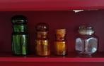 Glazen potten apothekerspotten 4 stuks, Antiek en Kunst, Ophalen of Verzenden