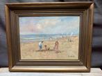 A.C. Van Noort (1914-2003) STRANDGEZICHT 30x40 CM., Antiek en Kunst, Ophalen of Verzenden