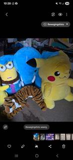 Grote pikachu minion en olifant en tijger knuffel te koop., Ophalen, Zo goed als nieuw, Olifant
