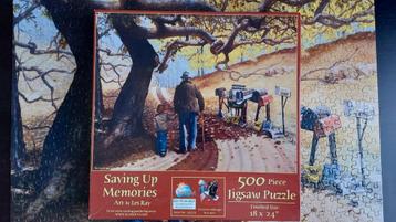 Legpuzzel Saving Up Memories - 500 Stukjes - Compleet! beschikbaar voor biedingen