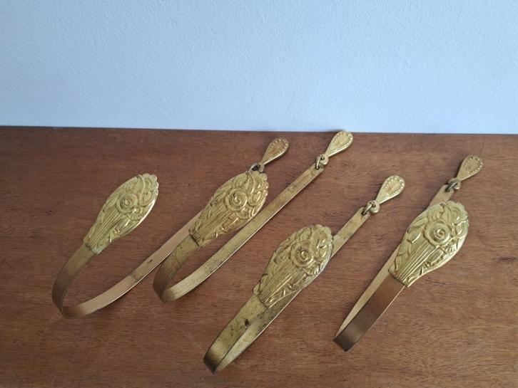 Vintage Art Nouveau stijl gordijn embrasses (4 stuks), Antiek en Kunst, Curiosa en Brocante, Ophalen of Verzenden