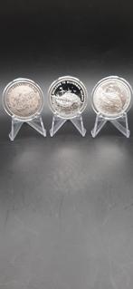 Cook Island silverbug Island 2015 3 troy ounce, Postzegels en Munten, Ophalen of Verzenden, Zilver