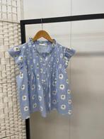 Lichtblauw wit gebloemde top blouse maat M 38 L 40, Kleding | Dames, Nieuw, Blauw, Maat 38/40 (M), Ophalen of Verzenden