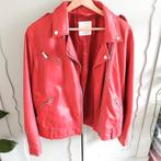 leren jas rood merk mango vintage look, Ophalen of Verzenden, Gedragen