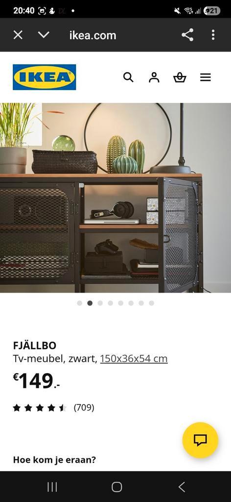 Fjallbo tv meubel/ kast Ikea, Huis en Inrichting, Kasten | Overige, Gebruikt, Ophalen